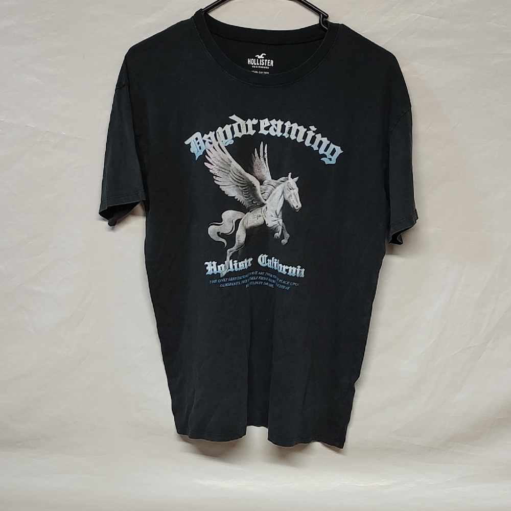 Hollister Black Graphic Short Sleeve Tee